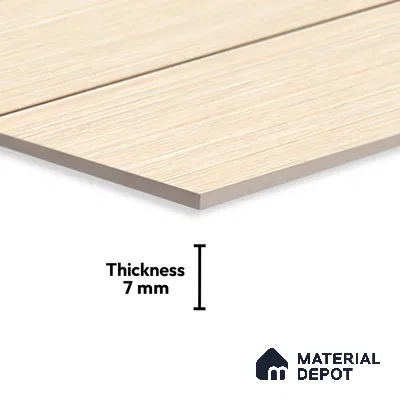 Wood Tile TL 08274 2256 L 18 x 12 inch Ceramic Glossy Finish - 7 mm