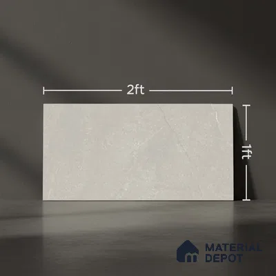 Marble Wall Tile TL 09735 B 25144 2 ft x 1 ft Grey Ceramic Glossy Finish Dark Tile - 9 mm | Ideal for Bathroom, Kitchen