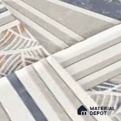 Patterned Wall Tile TL 09735 C 25144 2 ft x 1 ft Grey Ceramic Glossy Finish Highlighter 1 Tile - 9 mm | Ideal for Bathroom, Kitchen | Please Expect a Slight Variation of Pattern