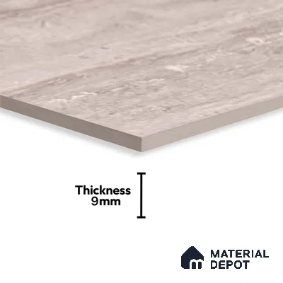Stone Wall Tile TL 09738 B 25147 2 ft x 1 ft Brown Ceramic Glossy Finish Dark Tile - 9 mm | Ideal for Bathroom, Kitchen