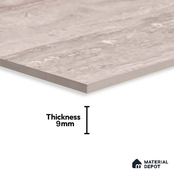 Stone Wall Tile TL 09738 B 25147 2 ft x 1 ft Brown Ceramic Glossy Finish Dark Tile - 9 mm | Ideal for Bathroom, Kitchen