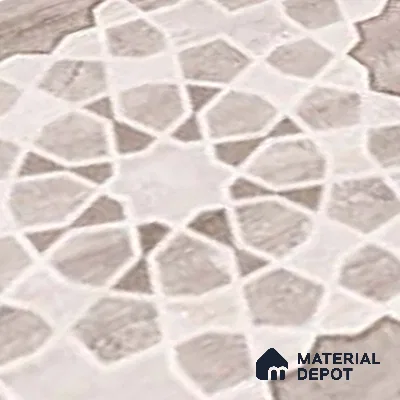 Patterned Wall Tile TL 09738 C 25147 2 ft x 1 ft Brown Ceramic Glossy Finish Highlighter 1 Tile - 9 mm | Ideal for Bathroom, Kitchen | Please Expect a Slight Variation of Pattern