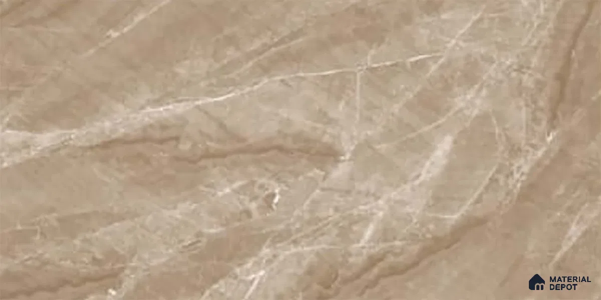 Marble Wall Tile TL 09731 B 24421 2 ft x 1 ft Brown Ceramic Glossy Finish Dark Tile - 9 mm | Ideal for Bathroom, Kitchen