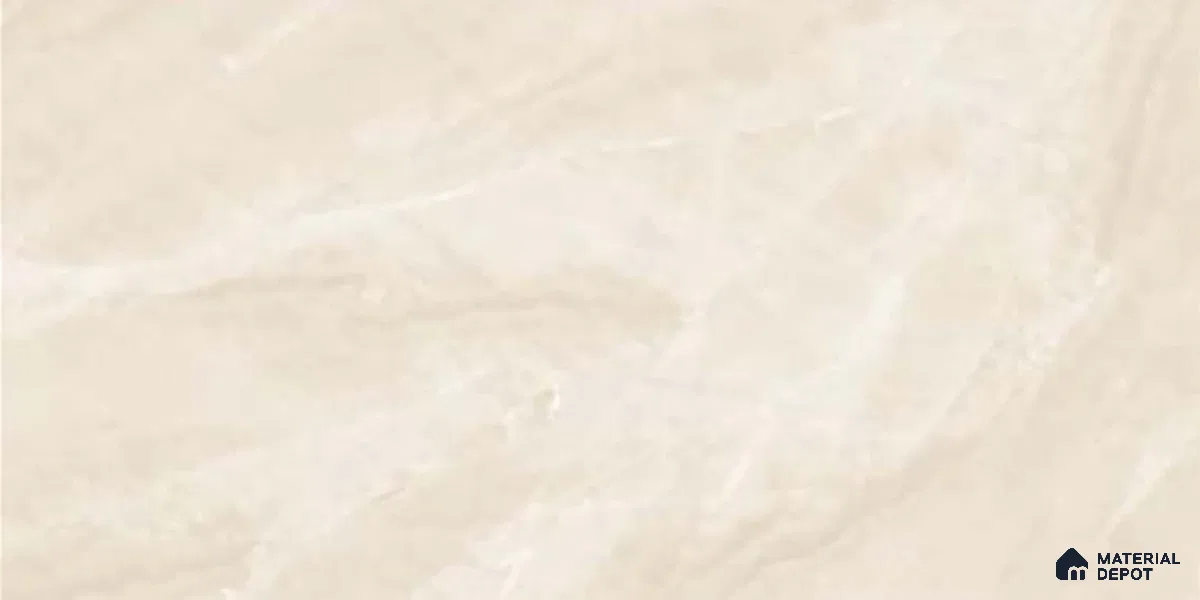 Marble Wall Tile TL 09731 24421 2 ft x 1 ft Cream Ceramic Glossy Finish Light Tile - 9 mm | Ideal for Bathroom, Kitchen