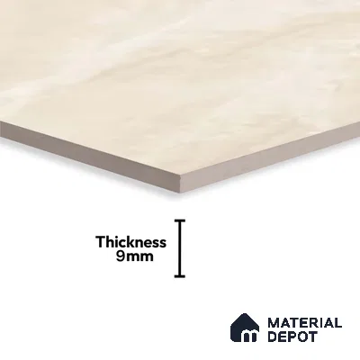 Marble Wall Tile TL 09731 24421 2 ft x 1 ft Cream Ceramic Glossy Finish Light Tile - 9 mm | Ideal for Bathroom, Kitchen