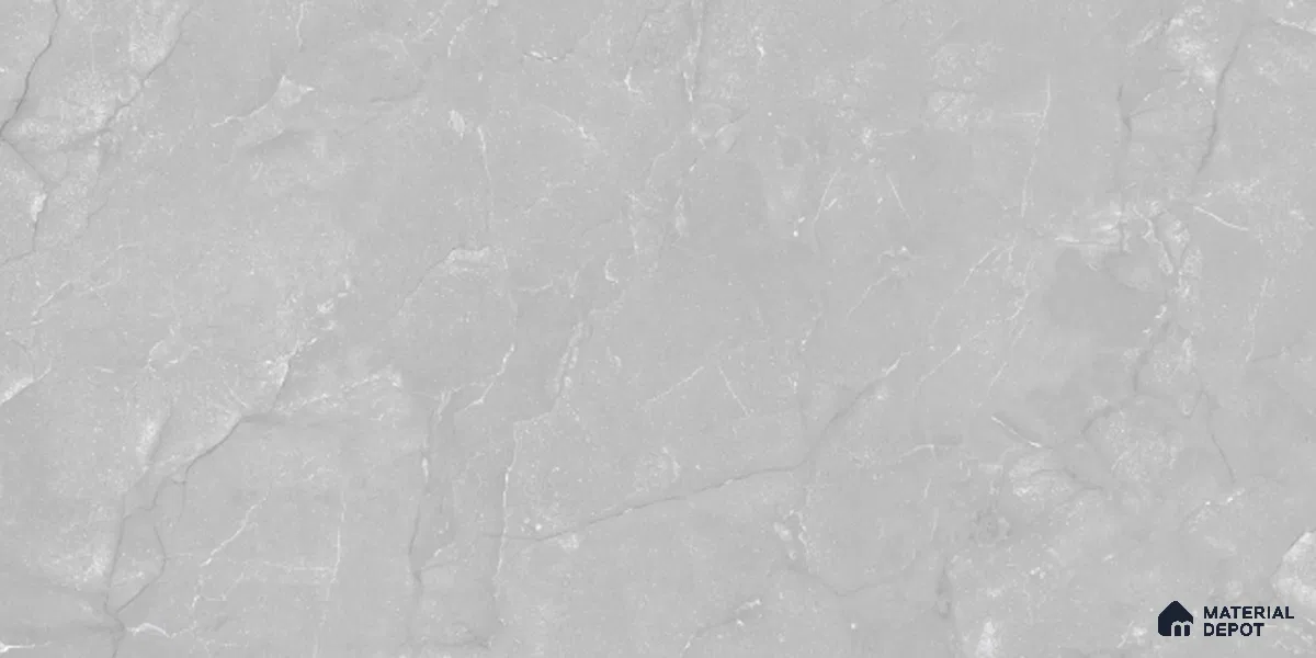 Marble Wall Tile TL 09749 C 2 ft x 1 ft Grey Ceramic Glossy Finish Highlighter 1 Tile - 9 mm | Ideal for Bathroom, Kitchen