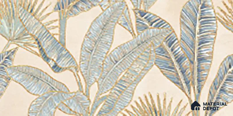 Floral Wall Tile TL 09994 E Fantasy Ivory Decor - 1A 2 ft x 1 ft Pink Ceramic Glue Matte Finish Decor A Tile - 9 mm | Ideal for Living Room, Bathroom, Kitchen | Please Expect a Slight Variation of Pattern