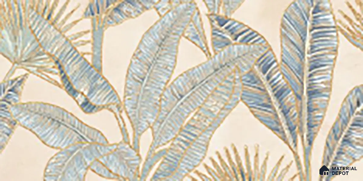 Floral Wall Tile TL 09994 E Fantasy Ivory Decor - 1A 2 ft x 1 ft Pink Ceramic Glue Matte Finish Decor A Tile - 9 mm | Ideal for Living Room, Bathroom, Kitchen | Please Expect a Slight Variation of Pattern