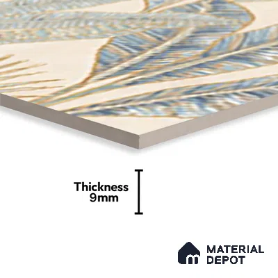Floral Wall Tile TL 09994 E Fantasy Ivory Decor - 1A 2 ft x 1 ft Pink Ceramic Glue Matte Finish Decor A Tile - 9 mm | Ideal for Living Room, Bathroom, Kitchen | Please Expect a Slight Variation of Pattern