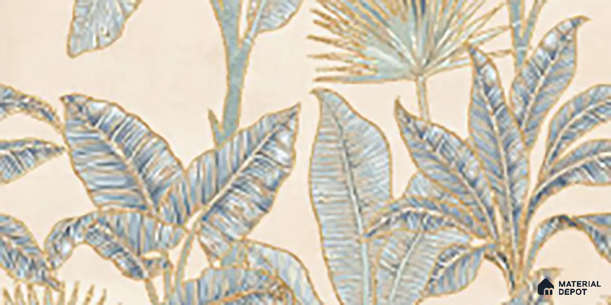 Floral Wall Tile TL 09994 F Fantasy Ivory Decor - 1B 2 ft x 1 ft Pink Ceramic Glue Matte Finish Decor B Tile - 9 mm | Ideal for Living Room, Bathroom, Kitchen | Please Expect a Slight Variation of Pattern