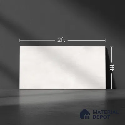Stone Wall Tile TL 09994 Fantasy Pink Baige 2 ft x 1 ft Beige Ceramic Glue Matte Finish Plain Tile - 9 mm | Ideal for Living Room, Bathroom, Kitchen