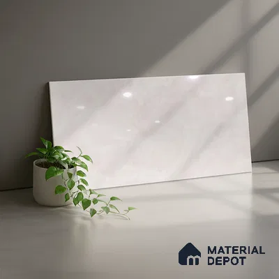 Cement Wall Tile TL 09750  2 ft x 1 ft  Ceramic Glossy Finish Light Tile - 9 mm | Ideal for Bathroom, Kitchen