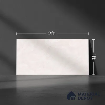 Cement Wall Tile TL 09750  2 ft x 1 ft  Ceramic Glossy Finish Light Tile - 9 mm | Ideal for Bathroom, Kitchen