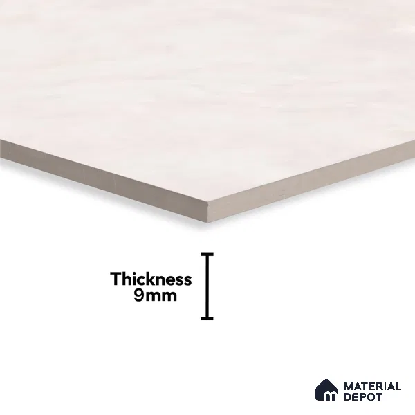 Cement Wall Tile TL 09750 2 ft x 1 ft Ceramic Glossy Finish Light Tile - 9 mm | Ideal for Bathroom, Kitchen