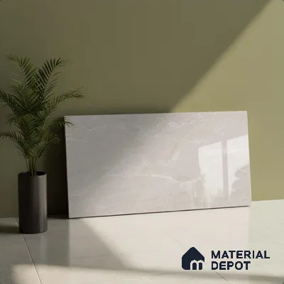 Marble Wall Tile TL 09748 B  2 ft x 1 ft Cream Ceramic Glossy Finish Light Tile - 9 mm | Ideal for Bathroom, Kitchen