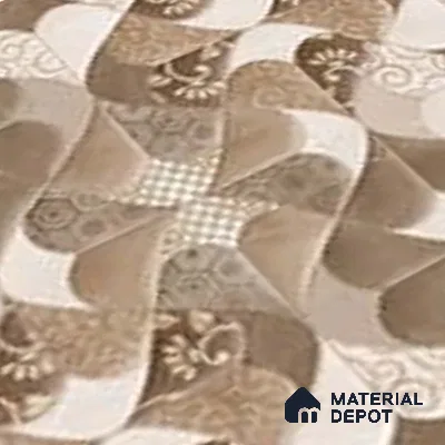 Patterned Wall Tile TL 09748  2 ft x 1 ft Multi Colour Ceramic Glossy Finish Highlighter 1 Tile - 9 mm | Ideal for Bathroom, Kitchen | Please Expect a Slight Variation of Pattern