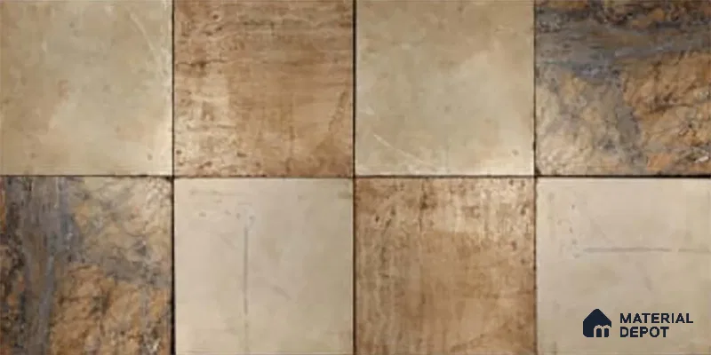 Stone Wall Tile TL 09729 B 24274 2 ft x 1 ft Brown Ceramic Glossy Finish Dark Tile - 9 mm | Ideal for Bathroom, Kitchen