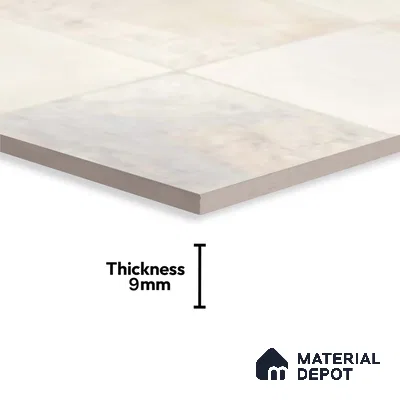 Stone Wall Tile TL 09729 24274 2 ft x 1 ft Cream Ceramic Glossy Finish Light Tile - 9 mm | Ideal for Bathroom, Kitchen