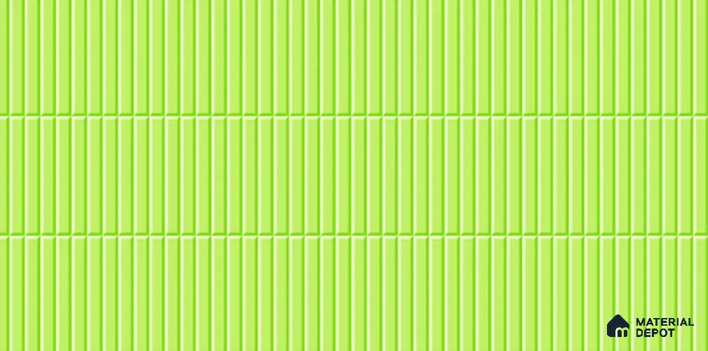 Faux Subway Tile TL 08028 C  Mintstride Green 2 ft x 1 ft Ceramic Glossy Finish - 9 mm | Suitable for Bathroom & Kitchen | Please Expect a Slight Variation of Pattern