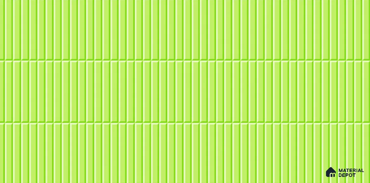Faux Subway Tile TL 08028 C Mintstride Green 2 ft x 1 ft Ceramic Glossy Finish - 9 mm | Suitable for Bathroom & Kitchen | Please Expect a Slight Variation of Pattern