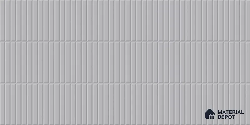 Faux Subway Tile TL 08027 C  Fog Trace Grey 2 ft x 1 ft Ceramic Glossy Finish - 9 mm | Suitable for Bathroom & Kitchen | Please Expect a Slight Variation of Pattern