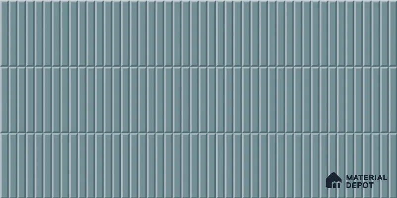 Faux Subway Tile TL 08025 C  Nimbus Step Blue 2 ft x 1 ft Ceramic Glossy Finish - 9 mm | Suitable for Bathroom & Kitchen | Please Expect a Slight Variation of Pattern