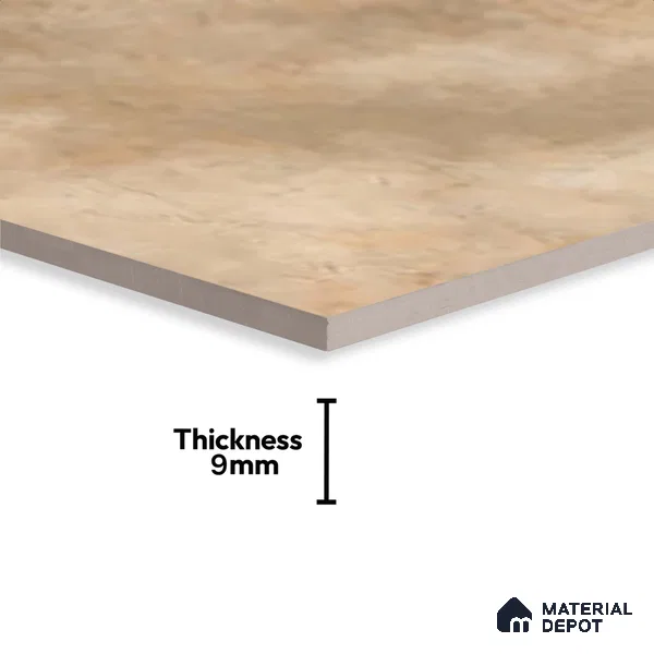 Stone Wall Tile TL 09736 B 25145 2 ft x 1 ft Brown Ceramic Glossy Finish Dark Tile - 9 mm | Ideal for Bathroom, Kitchen