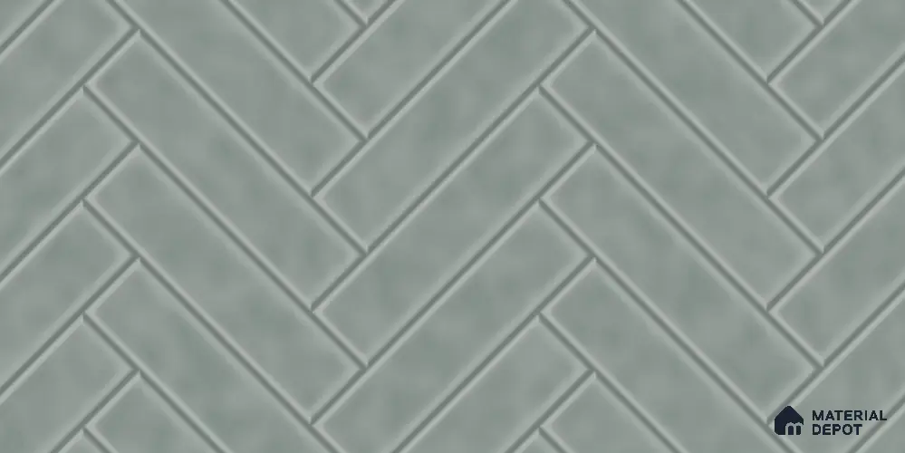 Faux Subway Tile TL 08024  Spring Drift Grey 2 ft x 1 ft Ceramic Glossy Finish - 9 mm | Suitable for Bathroom & Kitchen | Please Expect a Slight Variation of Pattern