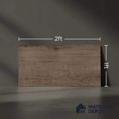 Wood Wall Tile TL 09737 B 25146 2 ft x 1 ft Brown Ceramic Glossy Finish Dark Tile - 9 mm | Ideal for Bathroom, Kitchen
