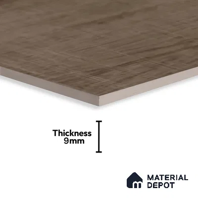 Wood Wall Tile TL 09737 B 25146 2 ft x 1 ft Brown Ceramic Glossy Finish Dark Tile - 9 mm | Ideal for Bathroom, Kitchen