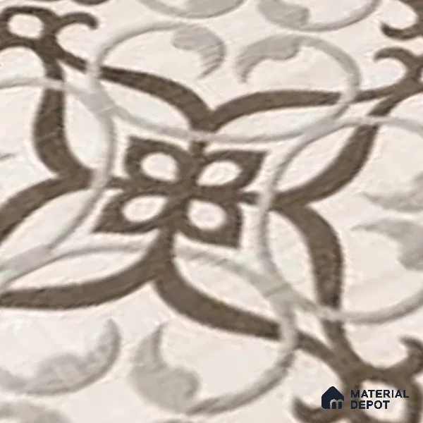 Patterned Wall Tile TL 09737 C 25146 2 ft x 1 ft Multi Colour Ceramic Glossy Finish Highlighter 1 Tile - 9 mm | Ideal for Bathroom, Kitchen | Please Expect a Slight Variation of Pattern