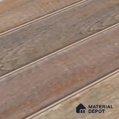 Wood Wall Tile TL 09728 C 24200 2 ft x 1 ft Brown Ceramic Glossy Finish Dark Tile - 9 mm | Ideal for Bathroom, Kitchen
