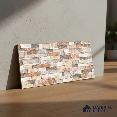 Stacked Stone Tile TL 08305 Colorado Marfil 2 ft x 1 ft Ceramic Matte Finish - 10 mm