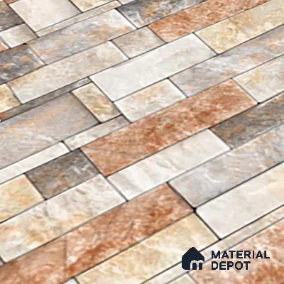 Stacked Stone Tile TL 08305 Colorado Marfil 2 ft x 1 ft Ceramic Matte Finish - 10 mm