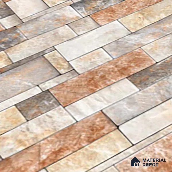 Stacked Stone Tile TL 08305 Colorado Marfil 2 ft x 1 ft Ceramic Matte Finish - 10 mm