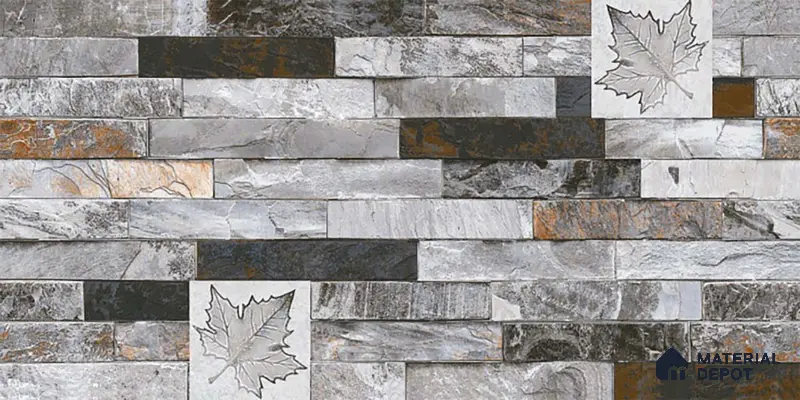 Stacked Stone Tile TL 08312 Venue 14 2 ft x 1 ft Ceramic Matte Finish - 10 mm