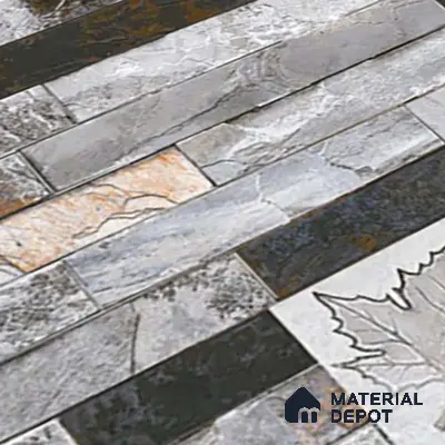 Stacked Stone Tile TL 08312 Venue 14 2 ft x 1 ft Ceramic Matte Finish - 10 mm