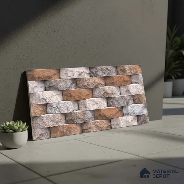 Stacked Stone Tile TL 08310 B Napolio Oxido 2 ft x 1 ft Ceramic Matte Finish - 10 mm