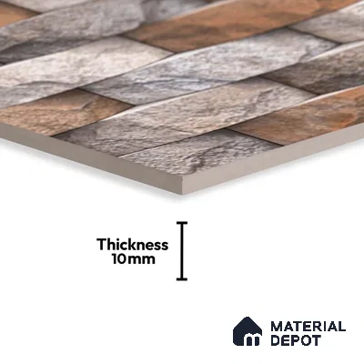Stacked Stone Tile TL 08310 B Napolio Oxido 2 ft x 1 ft Ceramic Matte Finish - 10 mm