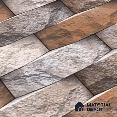 Stacked Stone Tile TL 08310 B Napolio Oxido 2 ft x 1 ft Ceramic Matte Finish - 10 mm