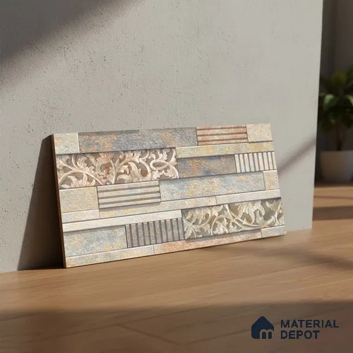 Stacked Stone Tile TL 08306 B Extent 06 2 ft x 1 ft Ceramic Matte Finish - 10 mm