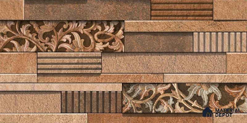 Stacked Stone Tile TL 08306 C Extent 08 2 ft x 1 ft Ceramic Matte Finish - 10 mm