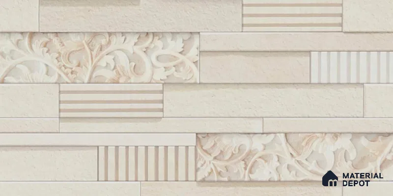Stacked Stone Tile TL 08306 Extent 01 2 ft x 1 ft Ceramic Matte Finish - 10 mm