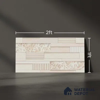 Stacked Stone Tile TL 08306 Extent 01 2 ft x 1 ft Ceramic Matte Finish - 10 mm