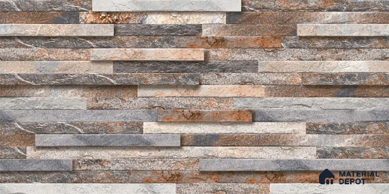 Stacked Stone Tile TL 08307 Jalmoud Natural 2 ft x 1 ft Ceramic Matte Finish - 10 mm