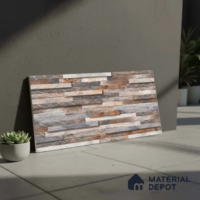 Stacked Stone Tile TL 08307 Jalmoud Natural 2 ft x 1 ft Ceramic Matte Finish - 10 mm