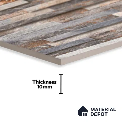 Stacked Stone Tile TL 08307 Jalmoud Natural 2 ft x 1 ft Ceramic Matte Finish - 10 mm