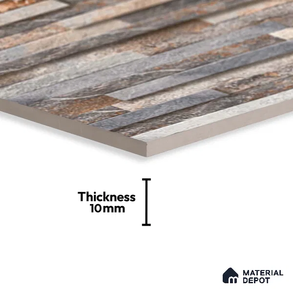 Stacked Stone Tile TL 08307 Jalmoud Natural 2 ft x 1 ft Ceramic Matte Finish - 10 mm