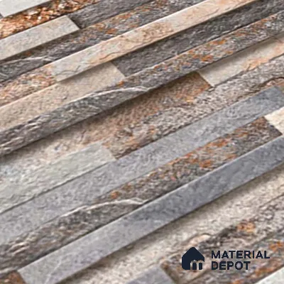 Stacked Stone Tile TL 08307 Jalmoud Natural 2 ft x 1 ft Ceramic Matte Finish - 10 mm