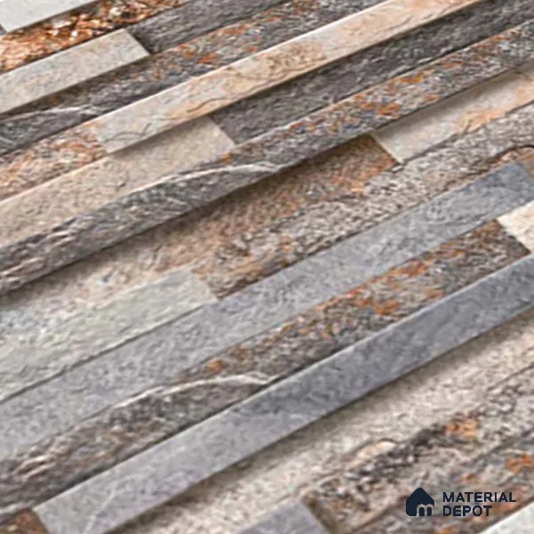 Stacked Stone Tile TL 08307 Jalmoud Natural 2 ft x 1 ft Ceramic Matte Finish - 10 mm